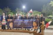 حضور مدیرکل و کارکنان کانون در تجمع شبانه قزوین
